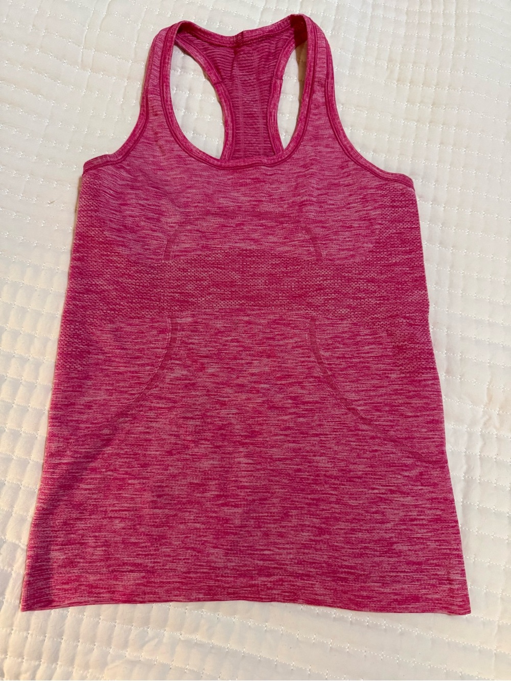 lululemon athletica Pink Heathered Racerback Tank